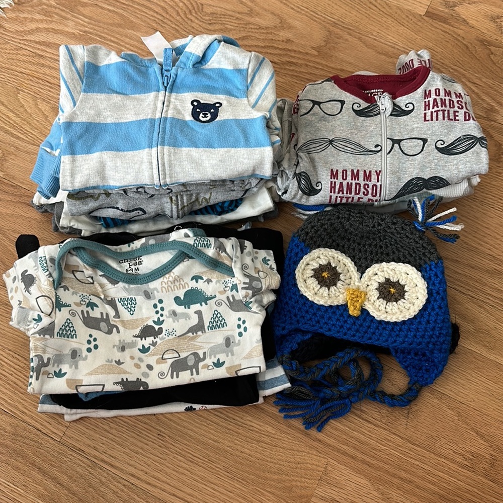 6-9 month boys clothing lot variety of warm weather cold weather GUC - NWT